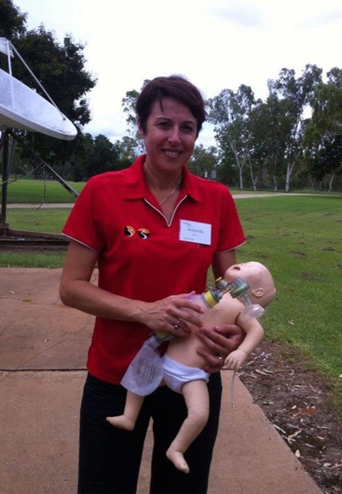 Amanda facilitating on a MEC course in Katherine, 2014.
