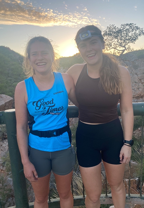 Georgie and fellow OT student, Phoebe.